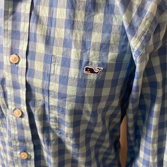 Vineyard Vines mens blue plaid button down small - Picture 2 of 5